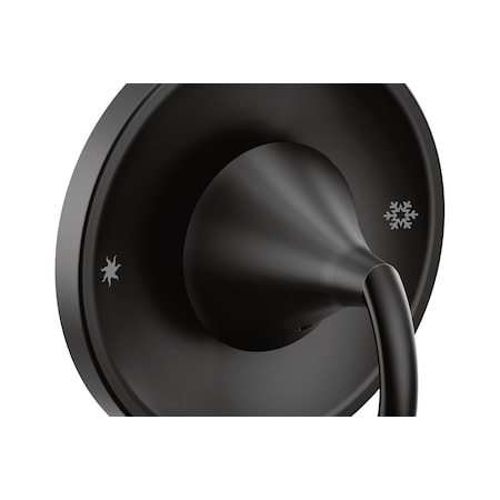 Moen Glyde Matte black Posi-Temp(R) valve trim MT2741BL